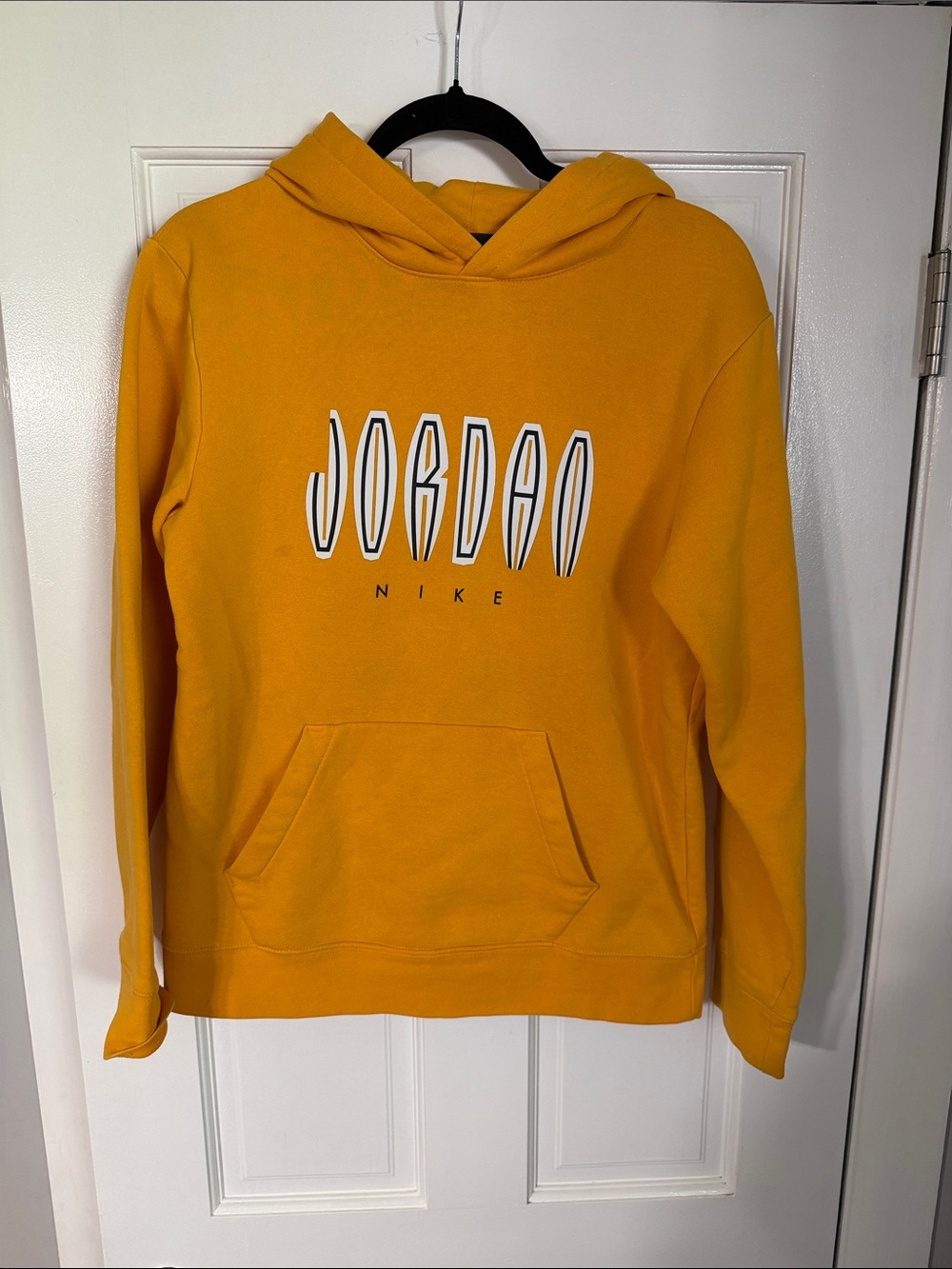 Jordan Yellow Kids Hoodie with Front Pocket
